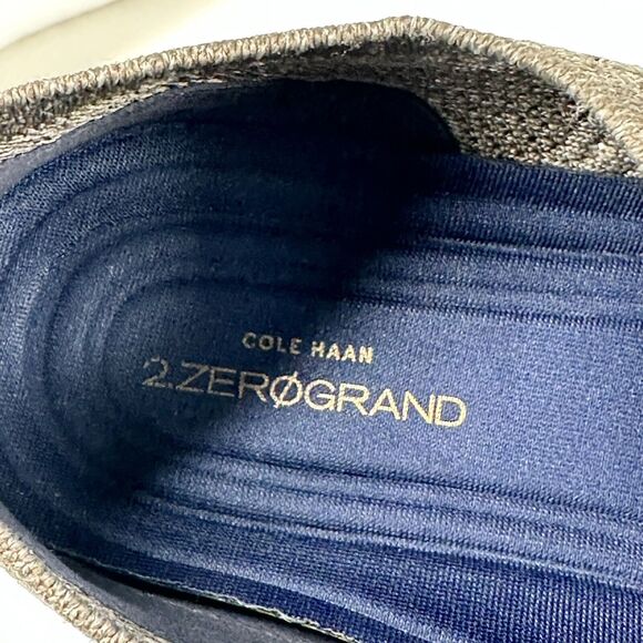 Cole Haan Shoes Mens Size 9.5 2.ZeroGrand Stitchlite Grey Wingtip Oxfords C26927 - Picture 14 of 15